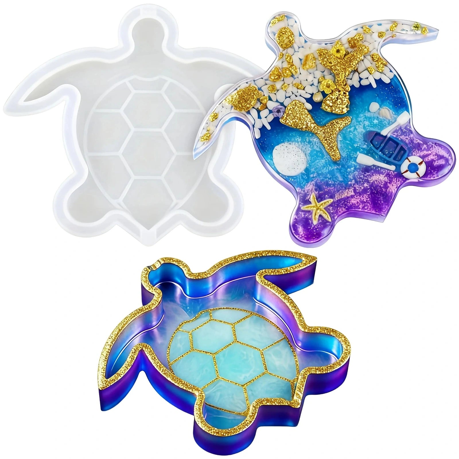 Large Turtle Resin Silicone Tray Mould