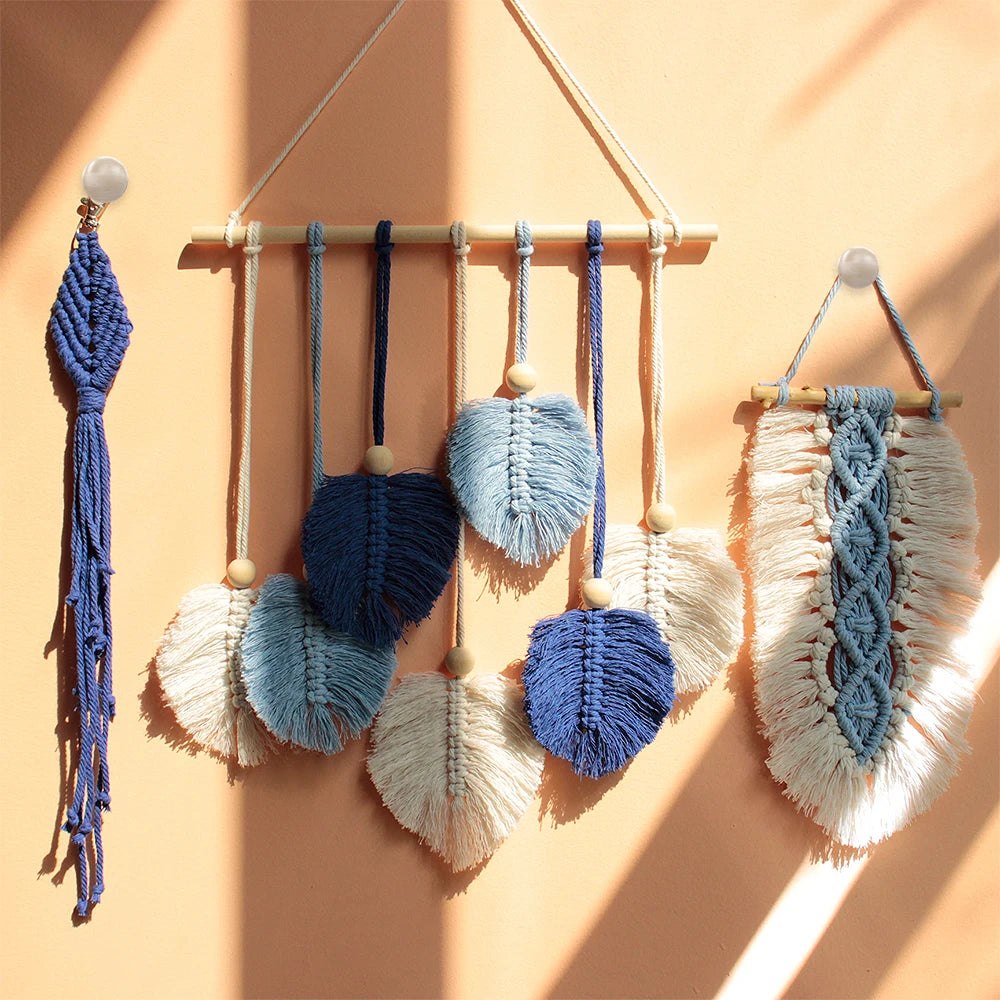 Leaf Tapestry Macramé Kit for Beginners - Includes 3 Tutorials