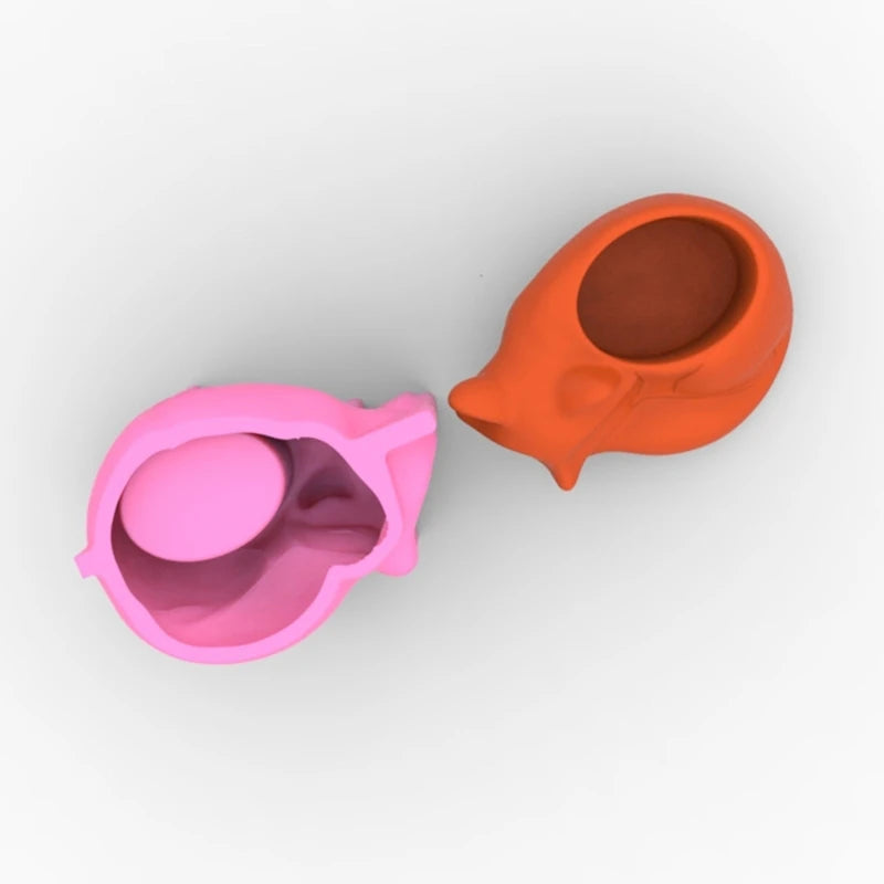 Little Lazy Fox Flower Pot Planter Silicone Mould