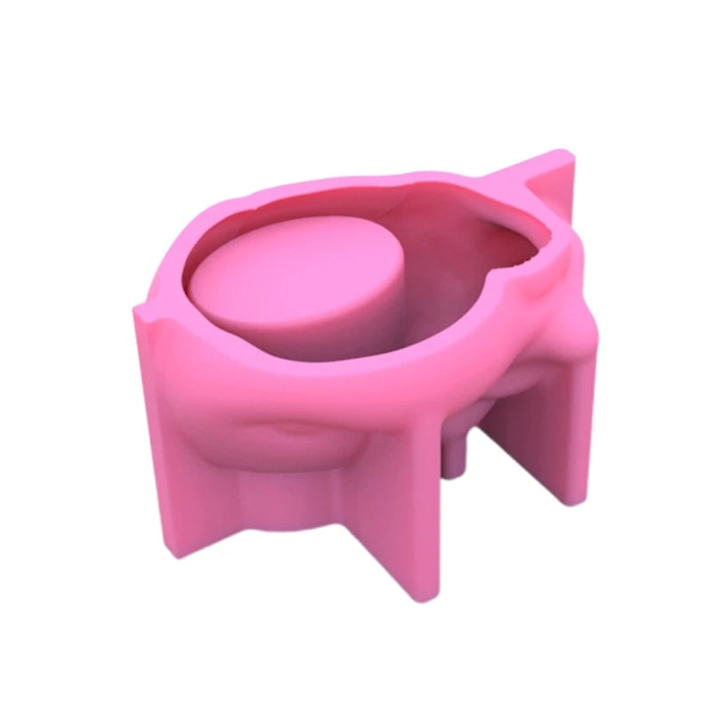 Little Lazy Fox Flower Pot Planter Silicone Mould