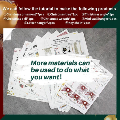 Mega Christmas Decorations DIY Macrame Craft Kit