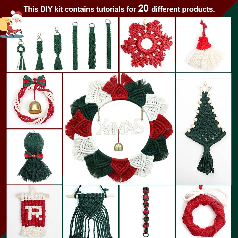 Mega Christmas Decorations DIY Macrame Craft Kit