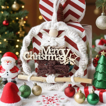 Merry Christmas Tree Hanging Ornament Macrame Kit
