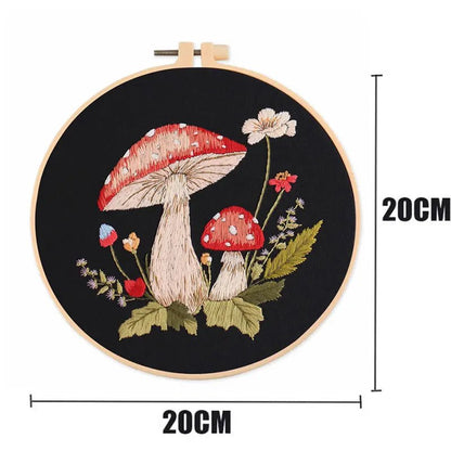 Mushroom DIY Embroidery Kit Range