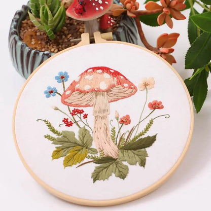 Mushroom DIY Embroidery Kit Range