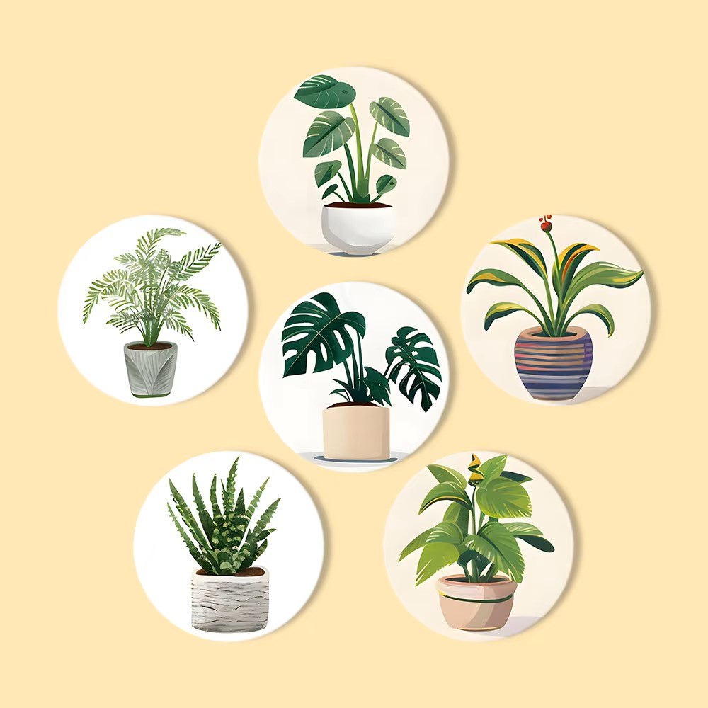 Paint & Sip Party Pack Paint By Numbers Coaster Pack - Plant Perfect