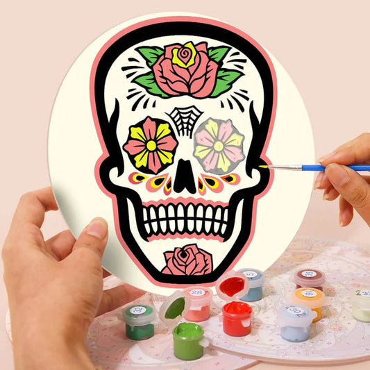 Paint & Sip Party Pack Paint By Numbers Placemat Pack - Sugar Skulls