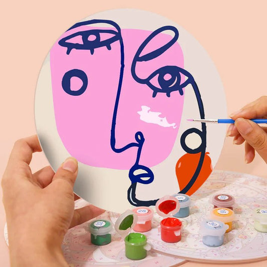 Paint & Sip Party Pack Paint By Numbers Placemat Pack - Line Art Lady