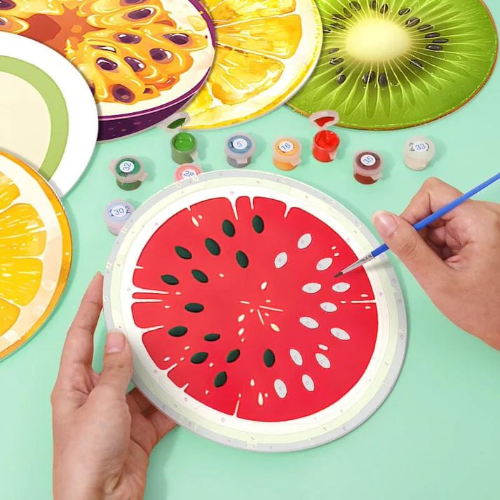 Paint & Sip Party Pack Paint By Numbers Placemat Pack - Summer Salad