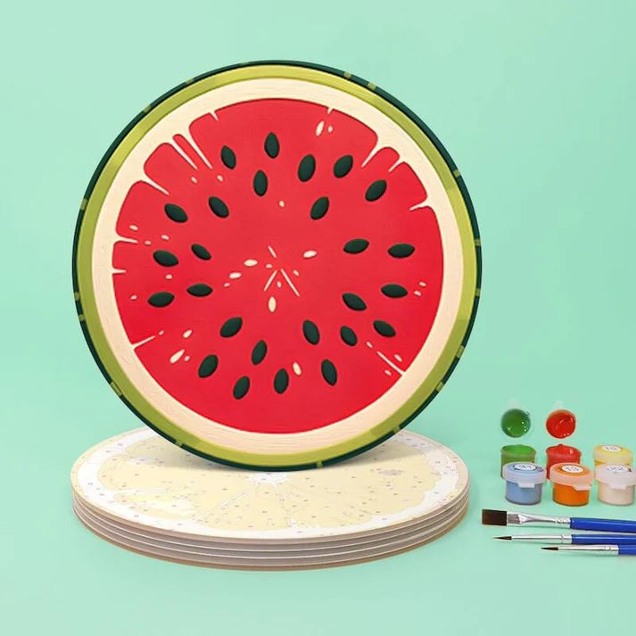Paint & Sip Party Pack Paint By Numbers Placemat Pack - Summer Salad