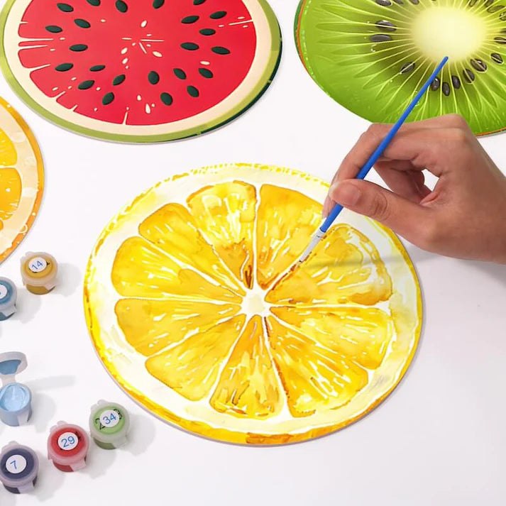 Paint & Sip Party Pack Paint By Numbers Placemat Pack - Summer Salad