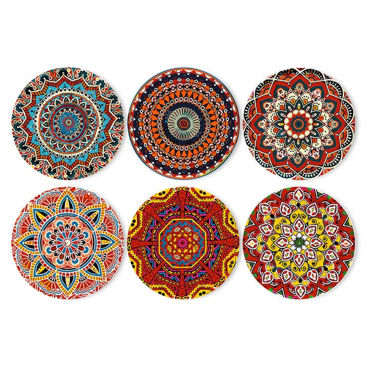 Paint & Sip Party Pack Paint By Numbers Placemat Pack - Mega Mandalas
