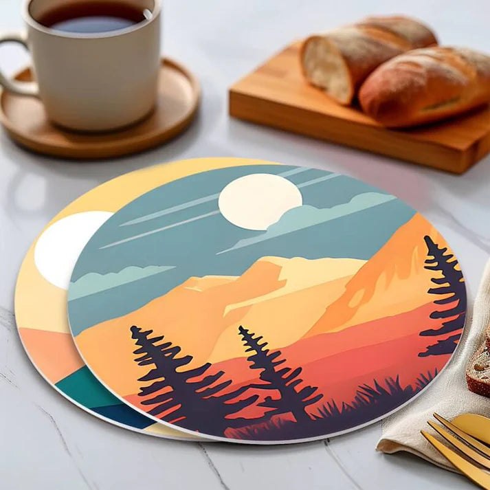 Paint & Sip Party Pack Paint By Numbers Placemat Pack - Horizon Hues