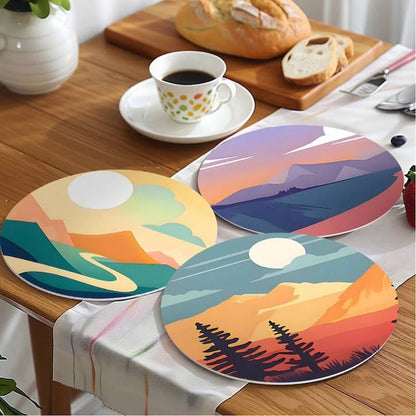 Paint & Sip Party Pack Paint By Numbers Placemat Pack - Horizon Hues