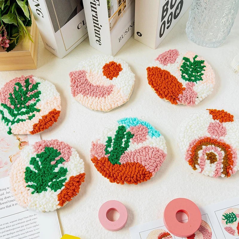 Punch Needle Coaster Kit - Boho