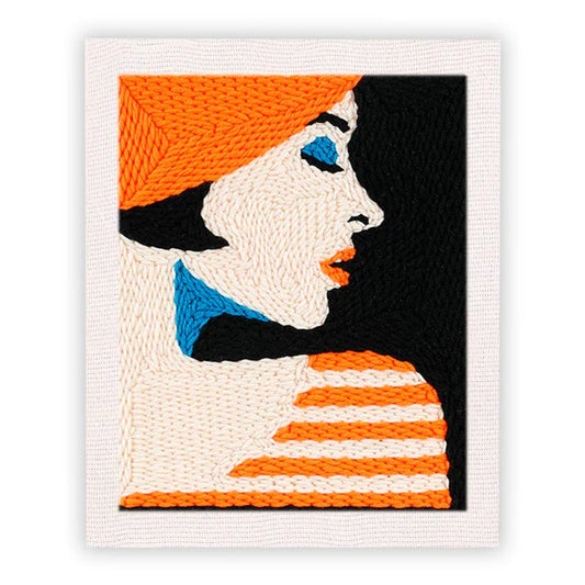 Punch Needle Embroidery Craft Kits With Frame 25cm x 30cm Perfect Parisian