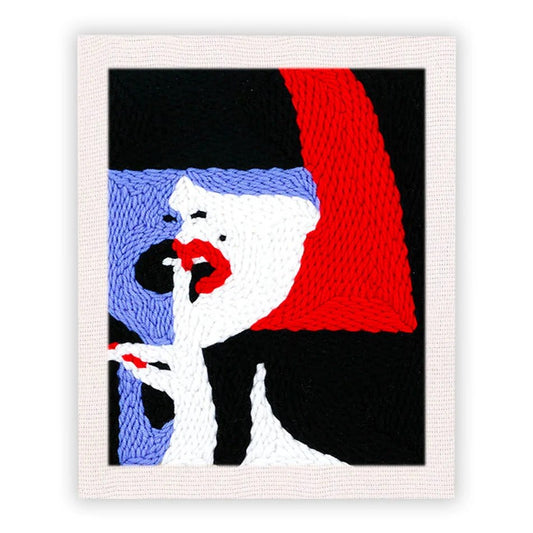 Punch Needle Embroidery Craft Kits With Frame 25cm x 30cm - Fashionista