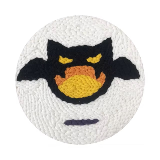 Punch Needle Kit - Halloween Flying Bat Pattern