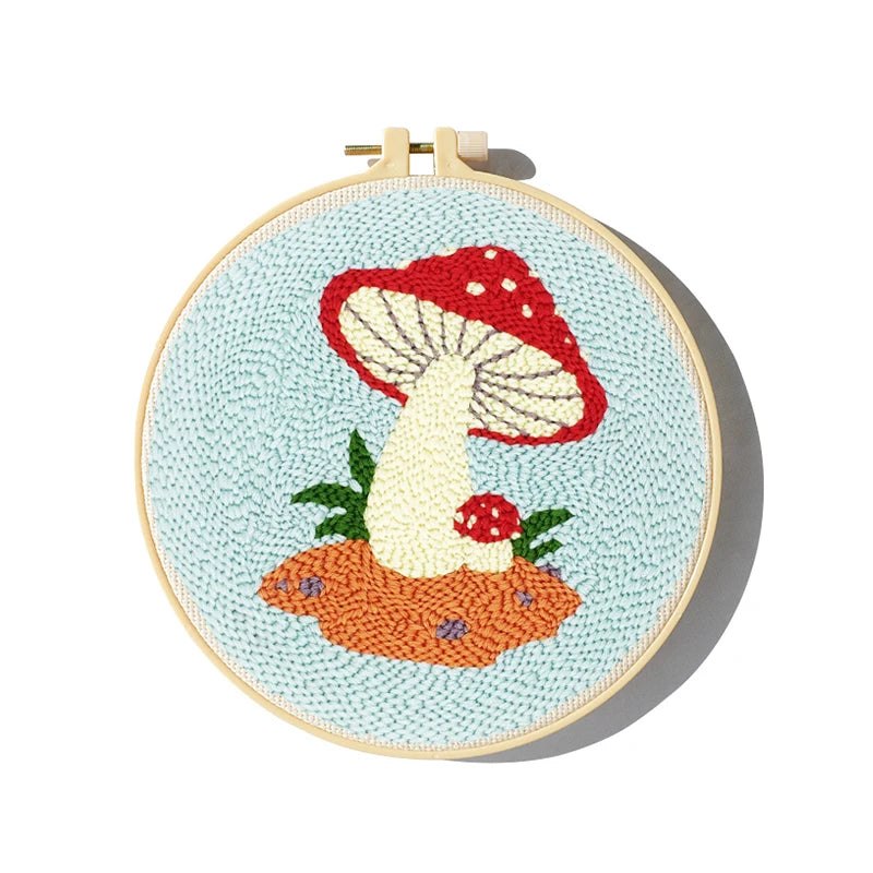 Punch Needle Kit - Magical Mushroom Design