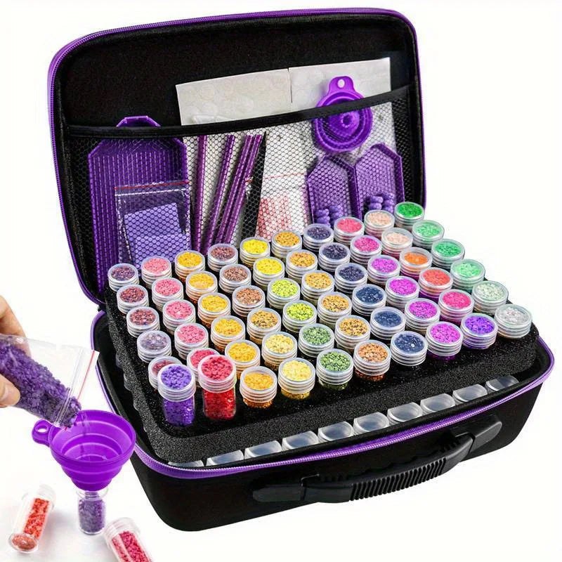 Purple Diamond Painting Accessories Tools Kits - 120pc