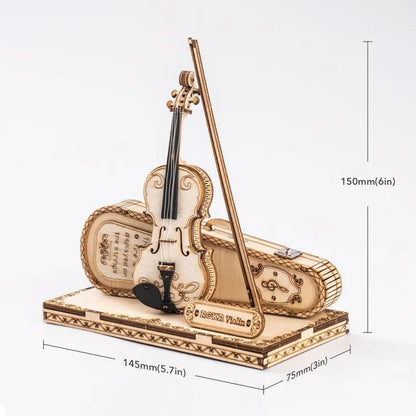 ROKR 3D Wooden Puzzle Musical Instrument Model - Violin