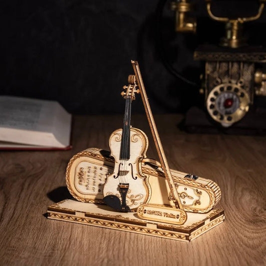 ROKR 3D Wooden Puzzle Musical Instrument Model - Violin