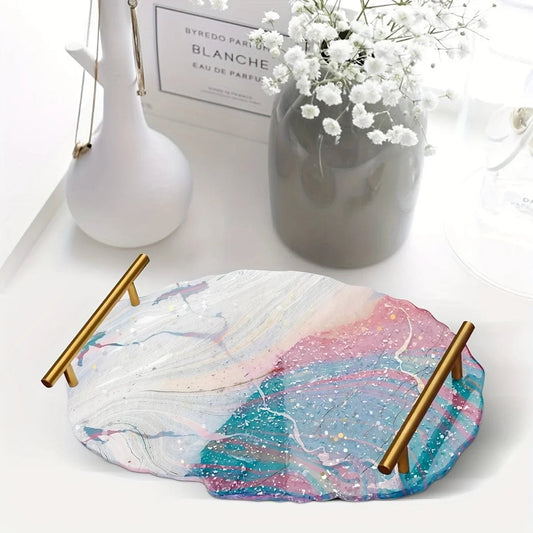 Resin Art Mould Irregular Oval Serving Tray Kit