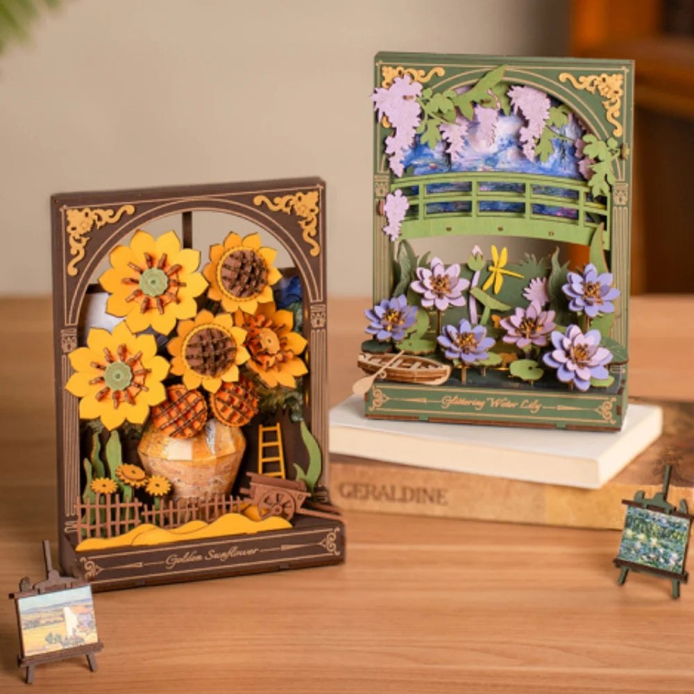 Robotime DIY 3D Wooden Puzzle - Golden Sunflower
