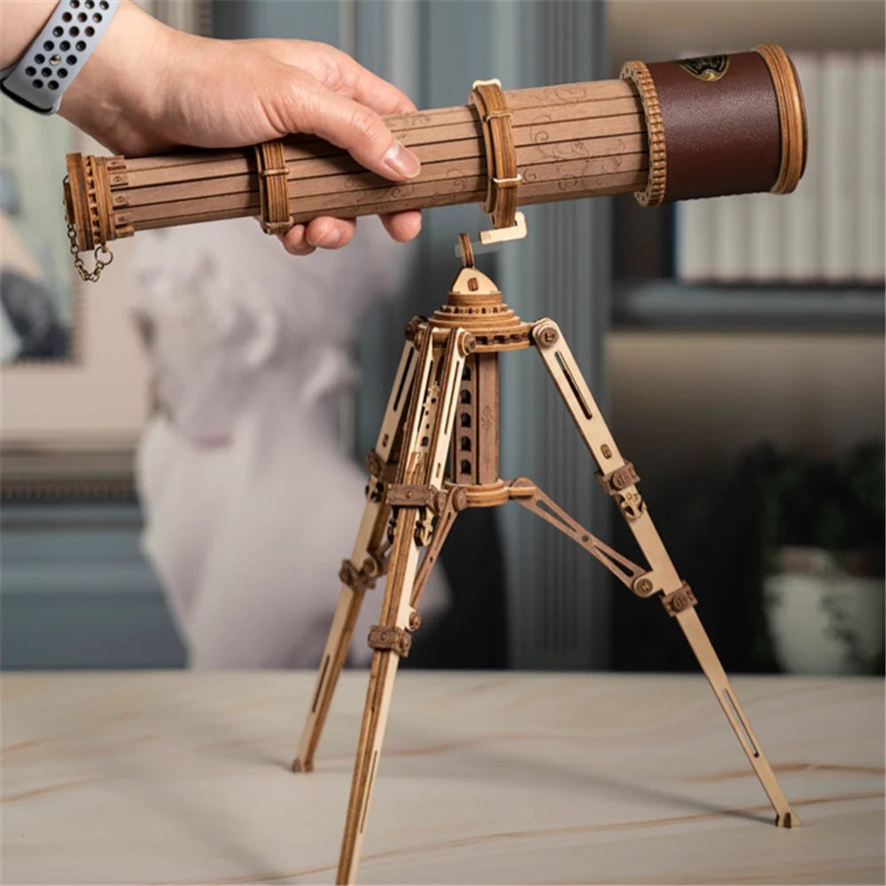 Rokr 3D Wooden Puzzle Model Building Kit - Monocular Telescope