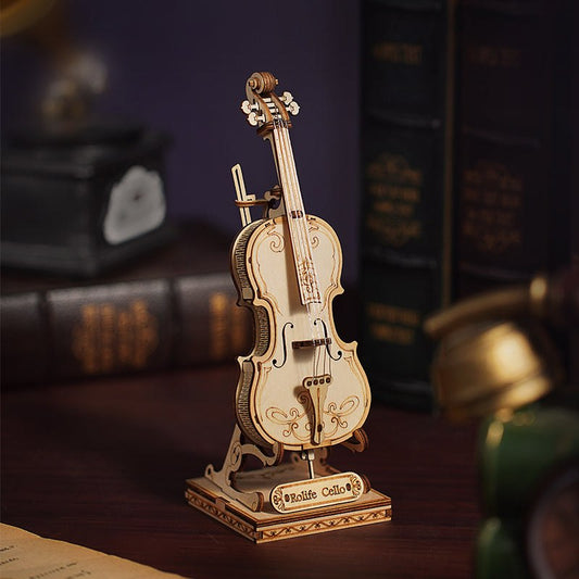 Rolife 3D Wooden Puzzle Musical Instrument Model - Cello