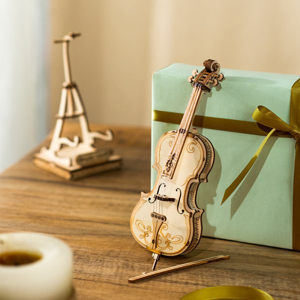 Rolife 3D Wooden Puzzle Musical Instrument Model - Cello