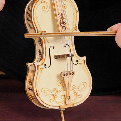 Rolife 3D Wooden Puzzle Musical Instrument Model - Cello