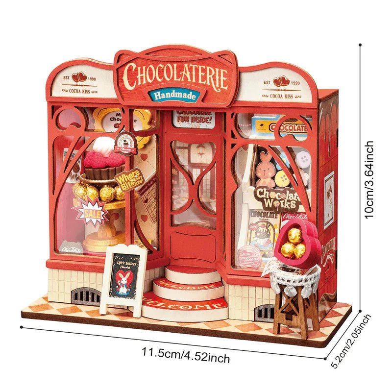 Rolife DIY 3D Puzzle Miniature House Craft Kit - Chocolatier Shop