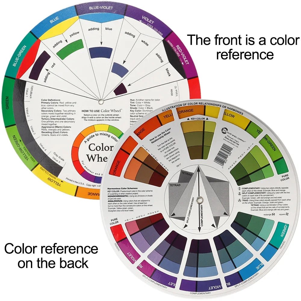 Rotating Paint Mixing Colour Wheel Guide