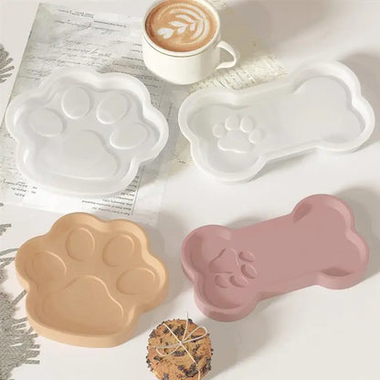 DIY Silicone Mould Dog Bone Cat Claw Trinket Tray