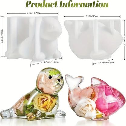 3D Resin Silicone Moulds Sea Animals