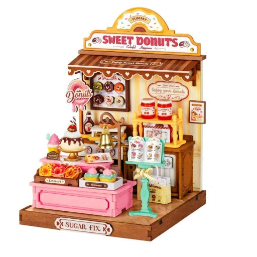 DIY 3D Model Miniature Craft Kit - Sweetie Donut Shop