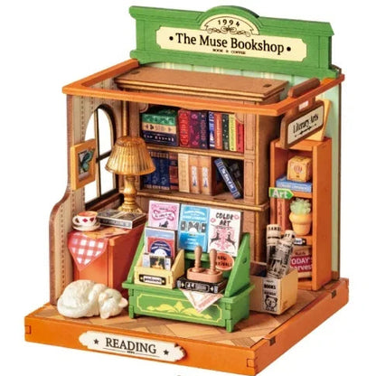Rolife DIY 3D Puzzle Miniature House Craft Kit - Bookshop