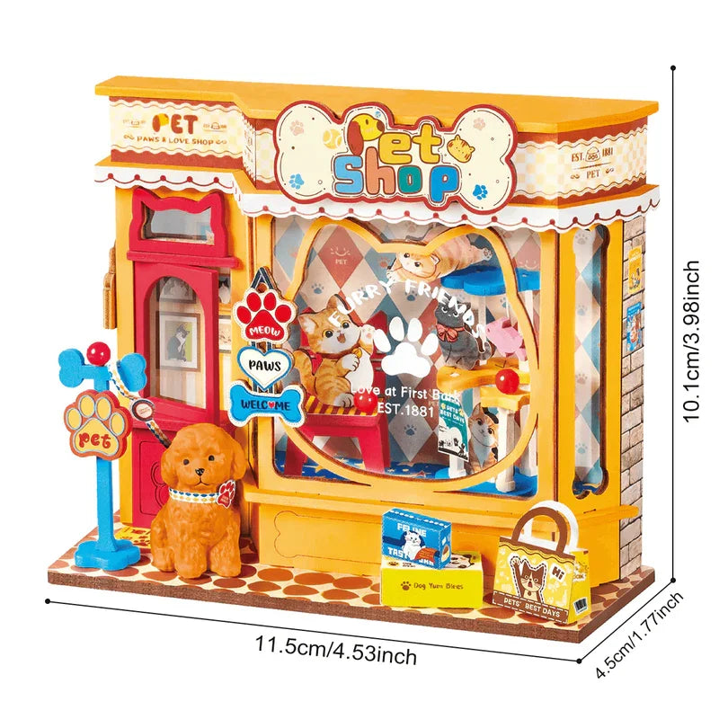 Rolife DIY 3D Puzzle Miniature House Craft Kit - Pet Shop