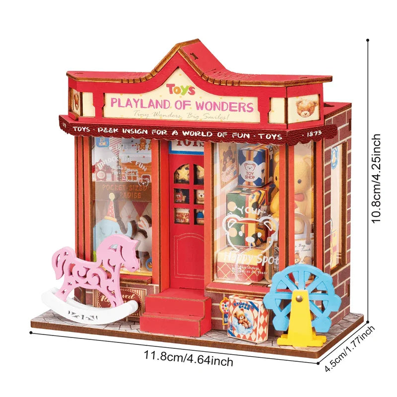 Rolife DIY 3D Puzzle Miniature House Craft Kit - Toy Shop