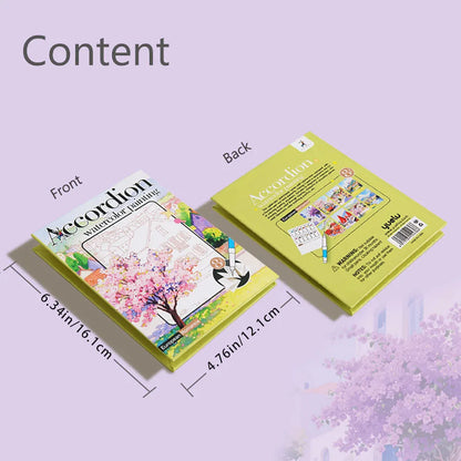 Folding Watercolour painting book set