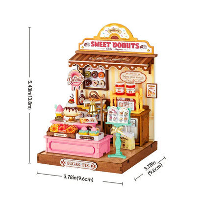 DIY 3D Model Miniature Craft Kit - Sweetie Donut Shop
