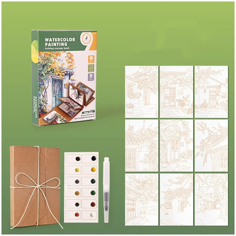 Expandable Travel Watercolour Painting Kit
