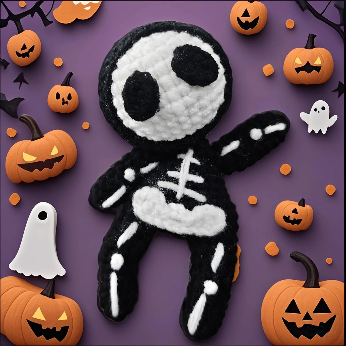 Small Halloween Skeleton Crochet Kit