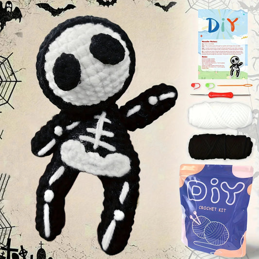 Small Halloween Skeleton Crochet Kit
