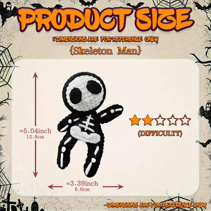 Small Halloween Skeleton Crochet Kit