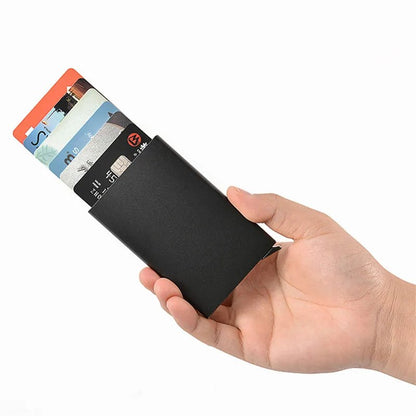 Stainless Steel RFID Pop Up Credit Card Holder Wallet Blank