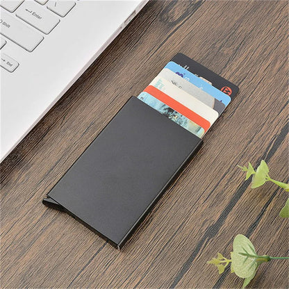 Stainless Steel RFID Pop Up Credit Card Holder Wallet Blank