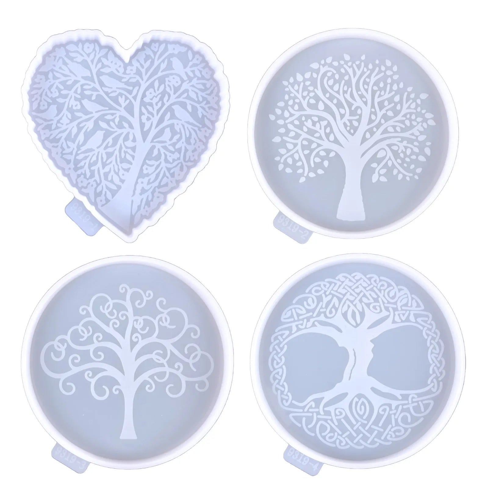 Tree of Life Detail Coaster Epoxy Resin Silicone Mould