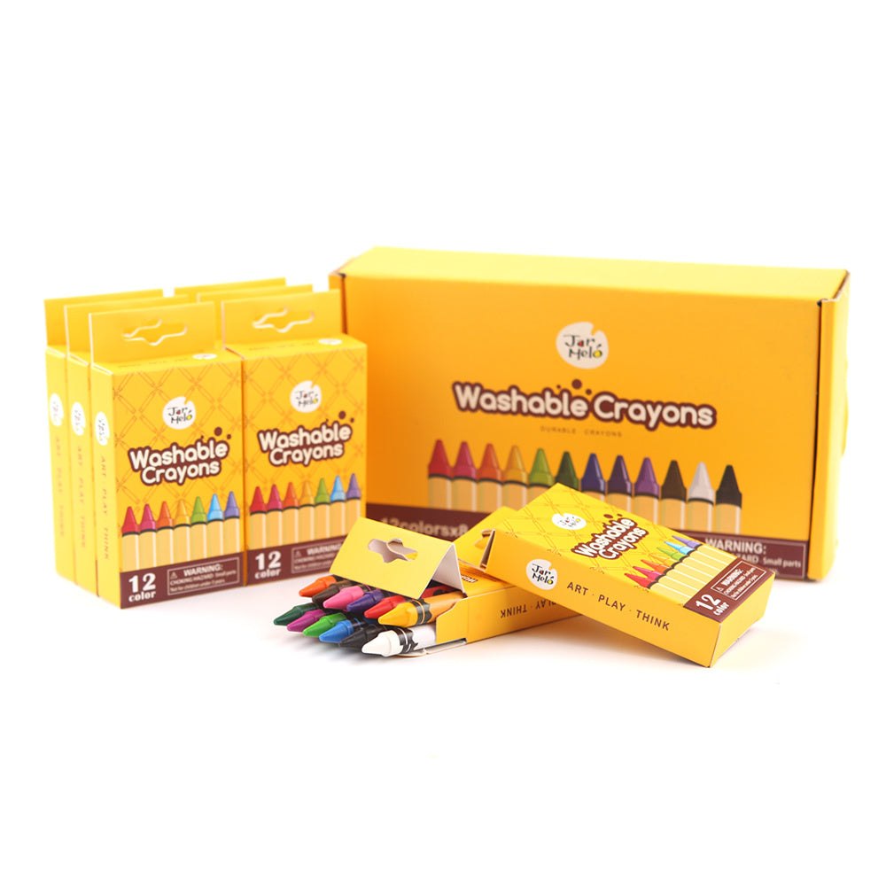 Washable Crayons -Bulk Set 12-8 Packs